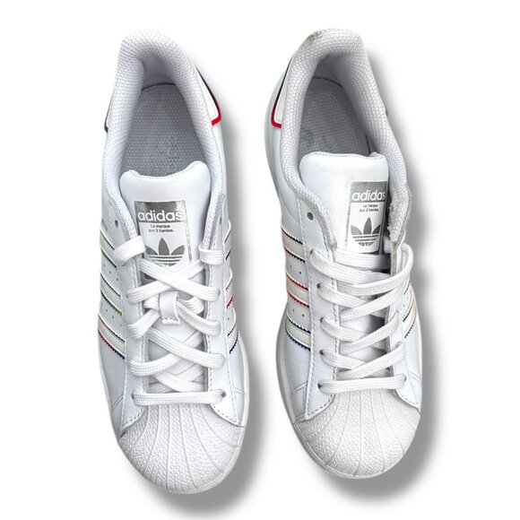 Adidas Originals Superstar JColor white GY3133 size 5.5 New with box - Picture 9 of 10